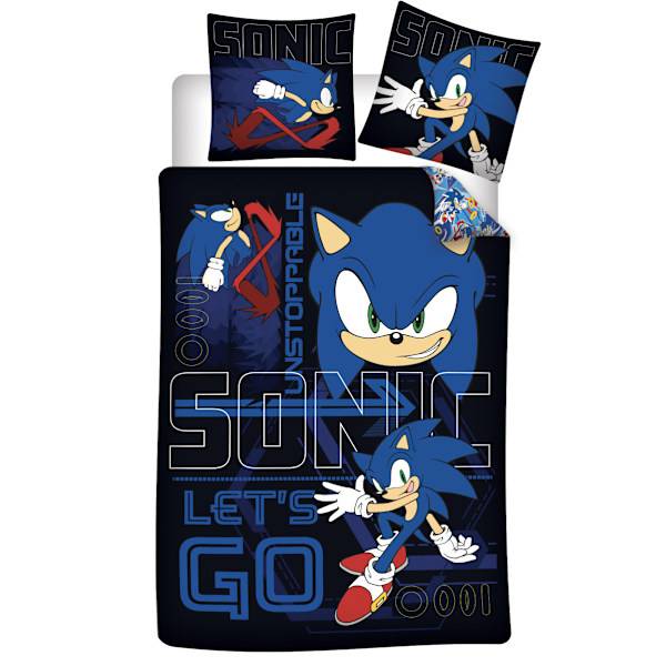 Dynebetrækssæt Sonic the Hedgehog Unstoppable Børnesengetøj 100×135 cm, 40×60 cm