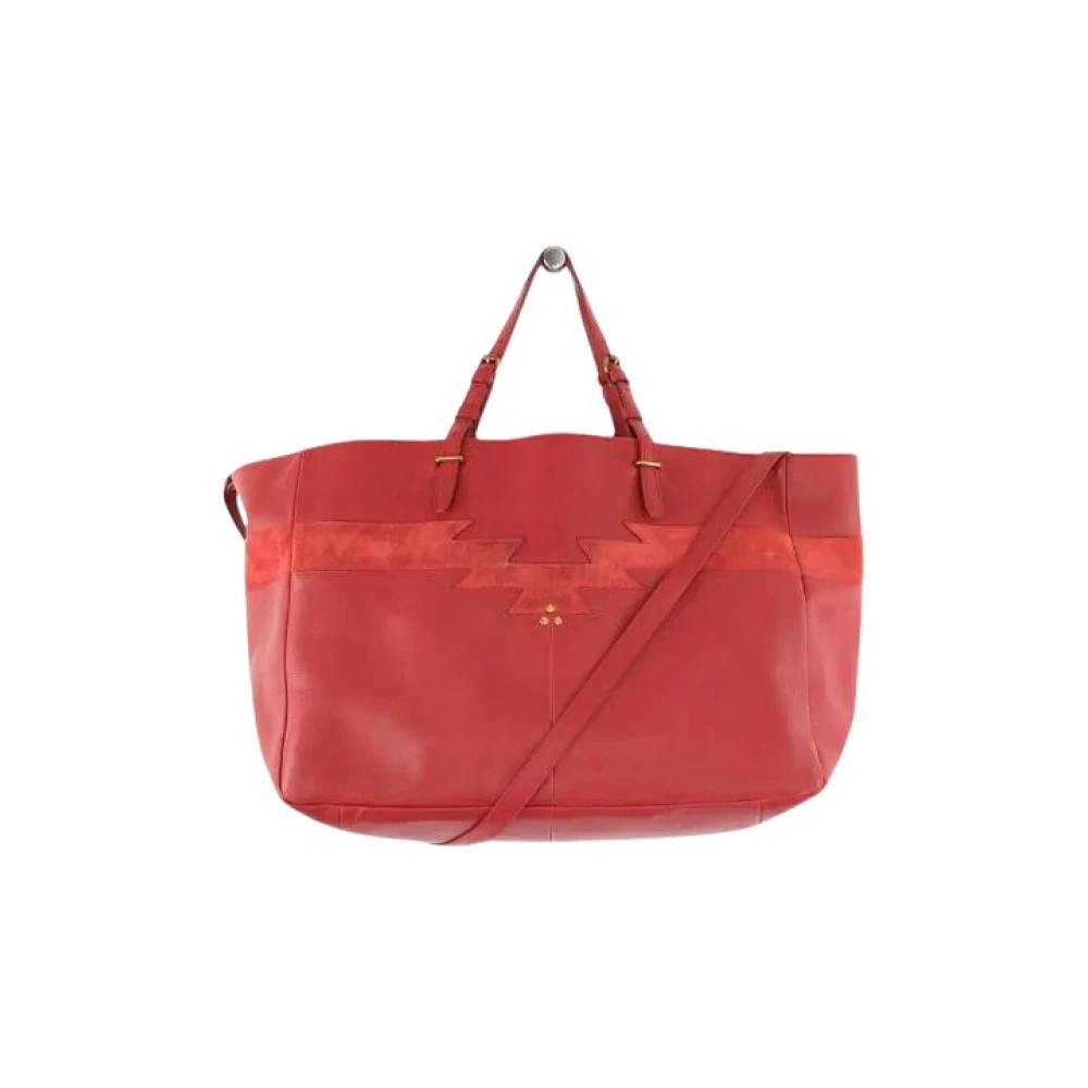 Jérôme Dreyfuss Pre-owned Pre-owned Maurice Tote Bag - Vintage - Dame - Rød - ONE SIZE - Læder