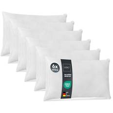 LILENO HOME Set om 6 kuddfyllning 50x70 cm - 40°C tvättbar innerkudde lämplig för allergiker - polyesterkudde som soffkudde, sängkudde, cocktailkudde och kudde