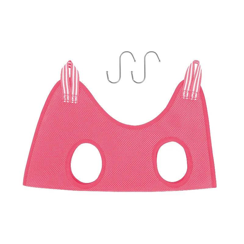 Mesh Grooming Hammock & Restraint Bag for Dogs & Cats - Pink / XS-suit 2-4kg / SPC (XS-suit 2-4kg)