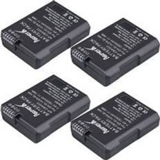 4 st en -el14a en -el14 en el14 batteri + lcd usb dubbelladdare för nikon batteri d5500 d5300 d3300 d5100 d5200 d3100 d3200 p 7000 - 4 batterier