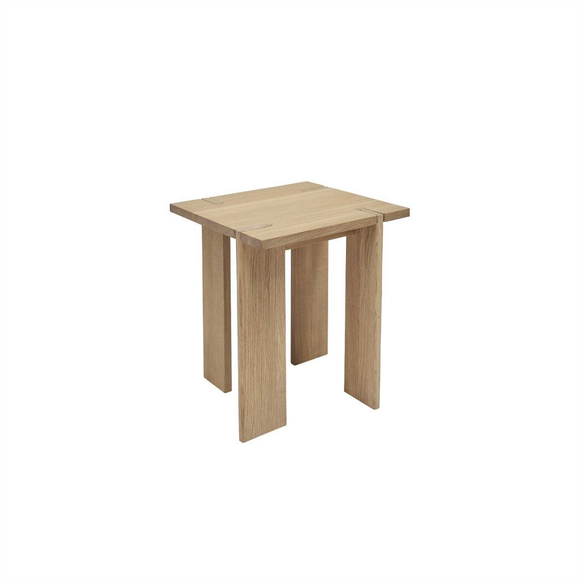 OY Solid Oak Tall Square Side Table | Sumi Design