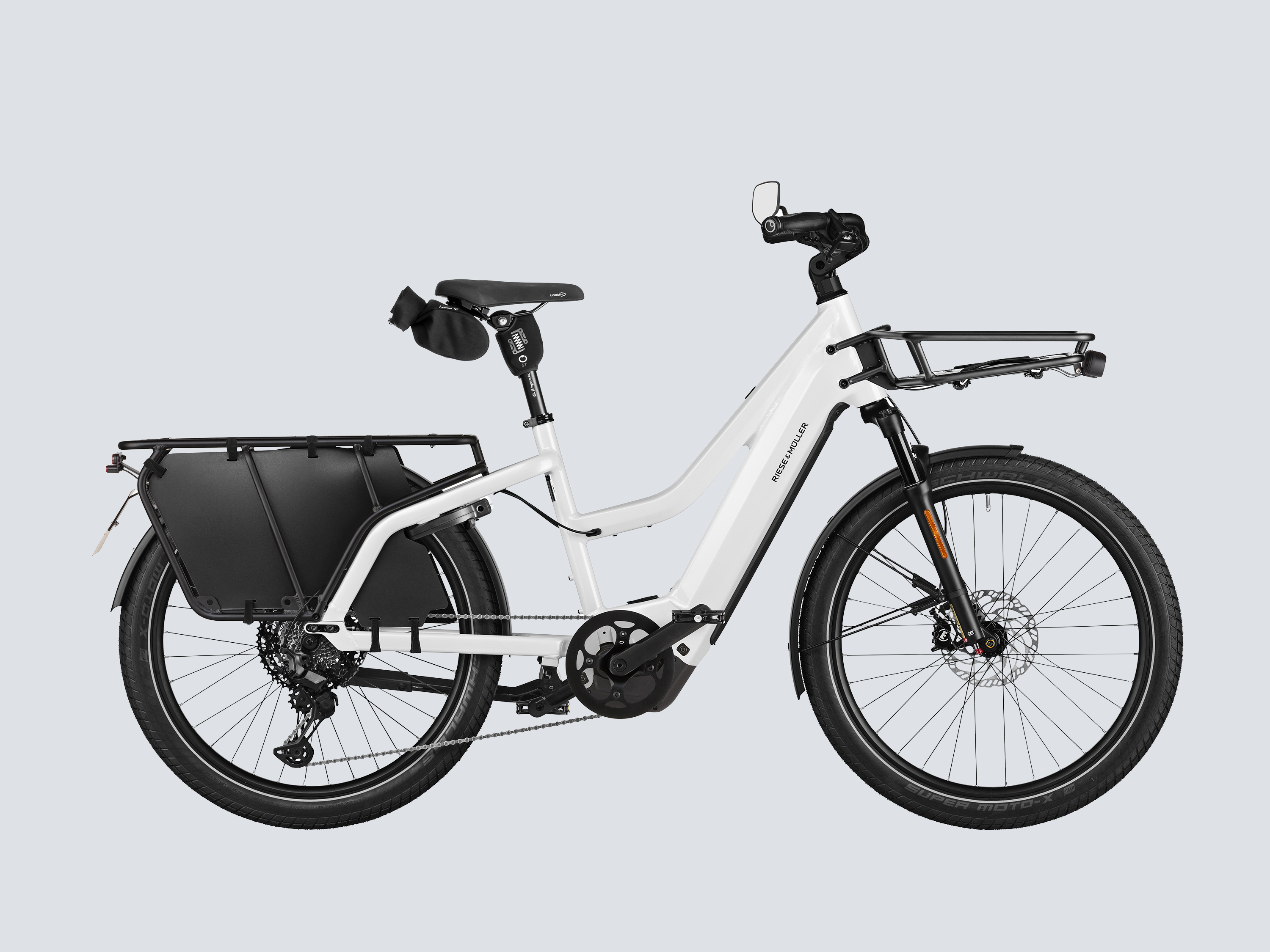 Riese & Müller Multicharger3 Mixte Touring HS - Pearl White/Black Matt / 51 cm (175-200 cm)