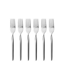 Gense Twist Kagegaffel 16 cm - Blank Stål - 6 stk.