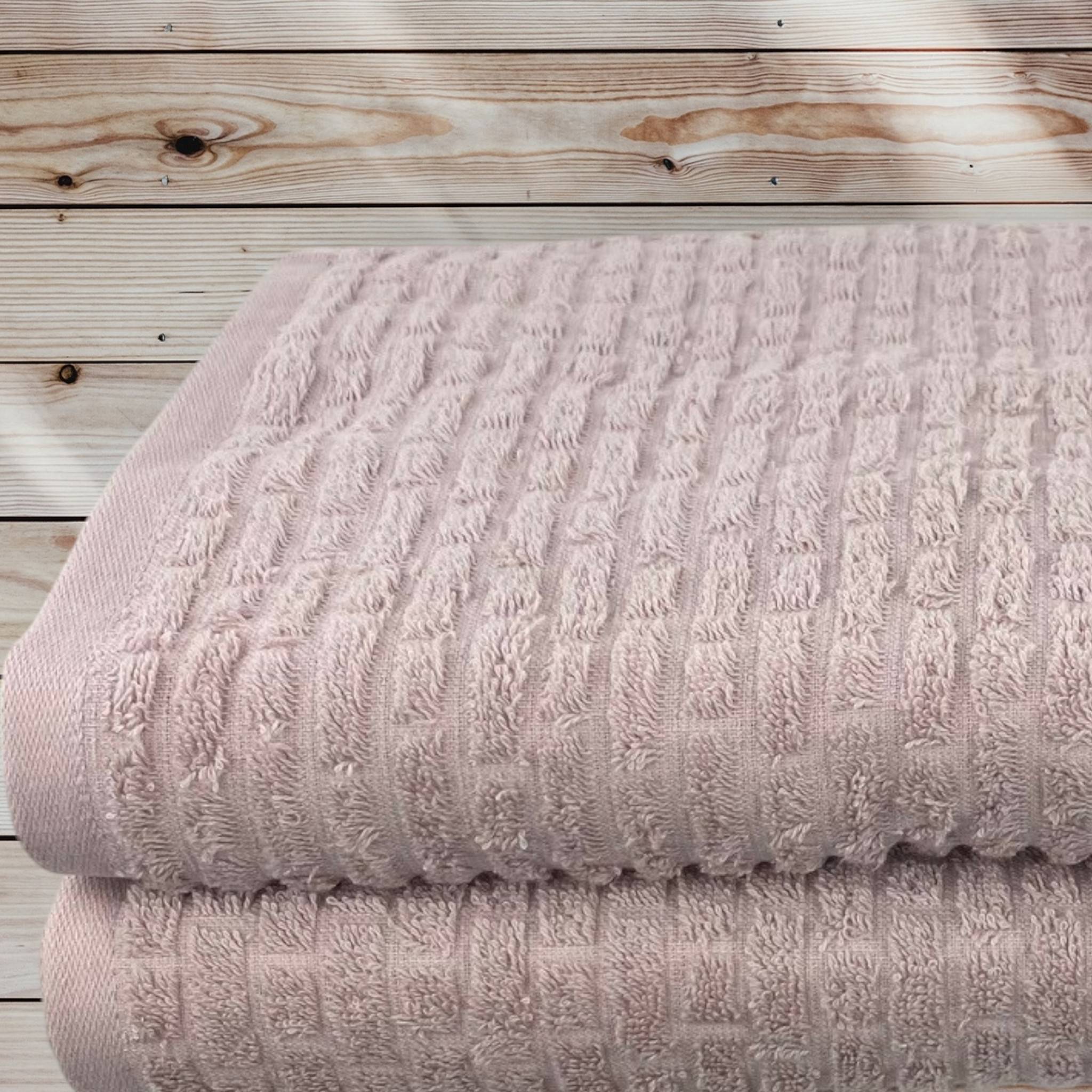 Jacquard Håndklæde, Brick, Rosa 50x100 cm (Håndklæde)