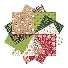 Palaufr Christmas Scrapbook Paper, Christmas Scrapbooking Paper,6-Vintage Scrapbooking-papper 0 - -julpapper, kreativt mönsterpapper för dekorativ bakgrund, fotoalbumdekor, papperskonst