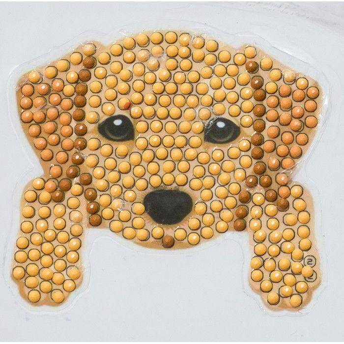 Diamond Embroidery Sticker Kit 9x9cm Dog