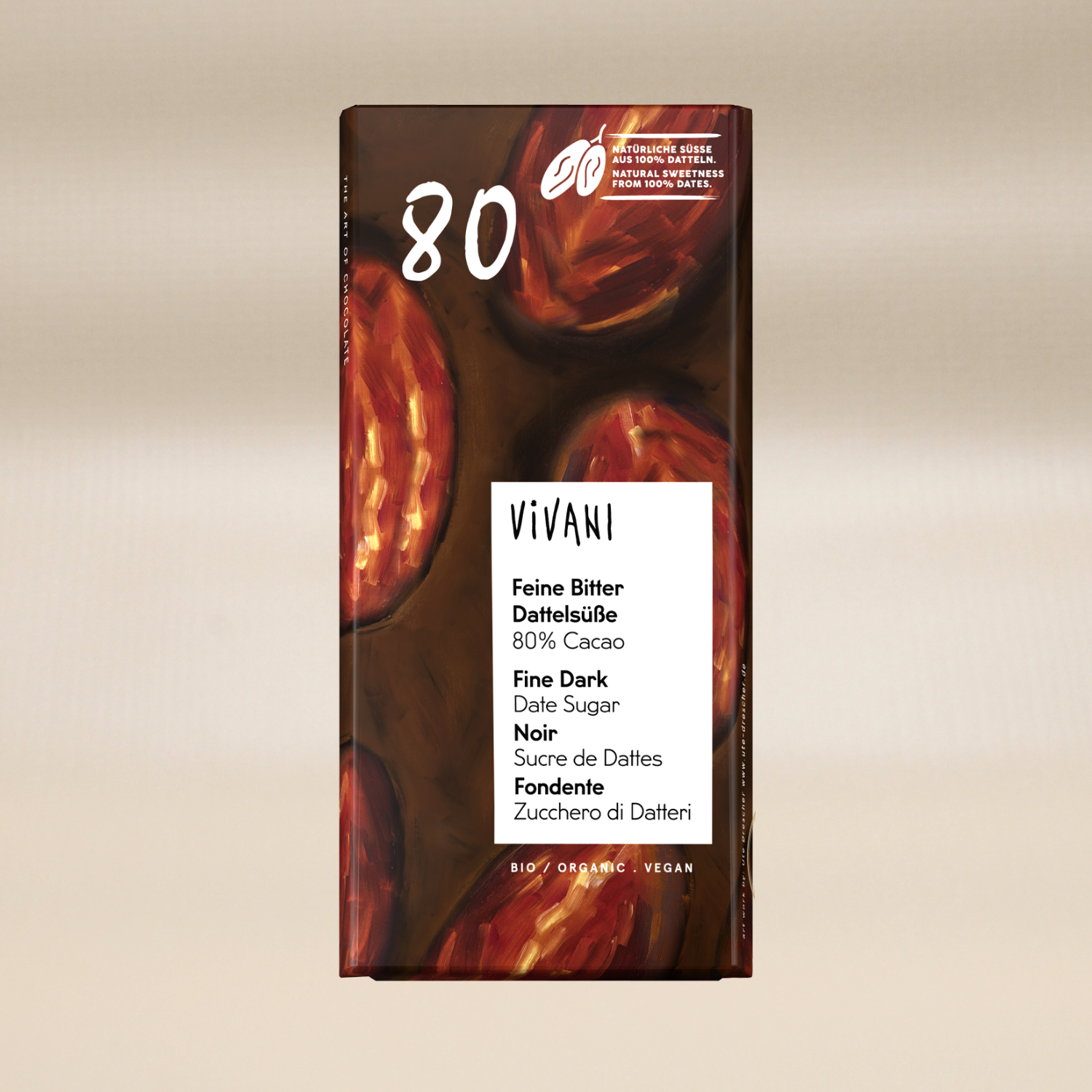 Vivani Mörk Dadelsocker EKO 80%