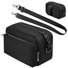 Small Camera Bags, Protective Compact Storage Pouch,12x2.36in Lightweight Shockproof Camera, Organized Design for Photographers for Work and Travel, Travel Photography