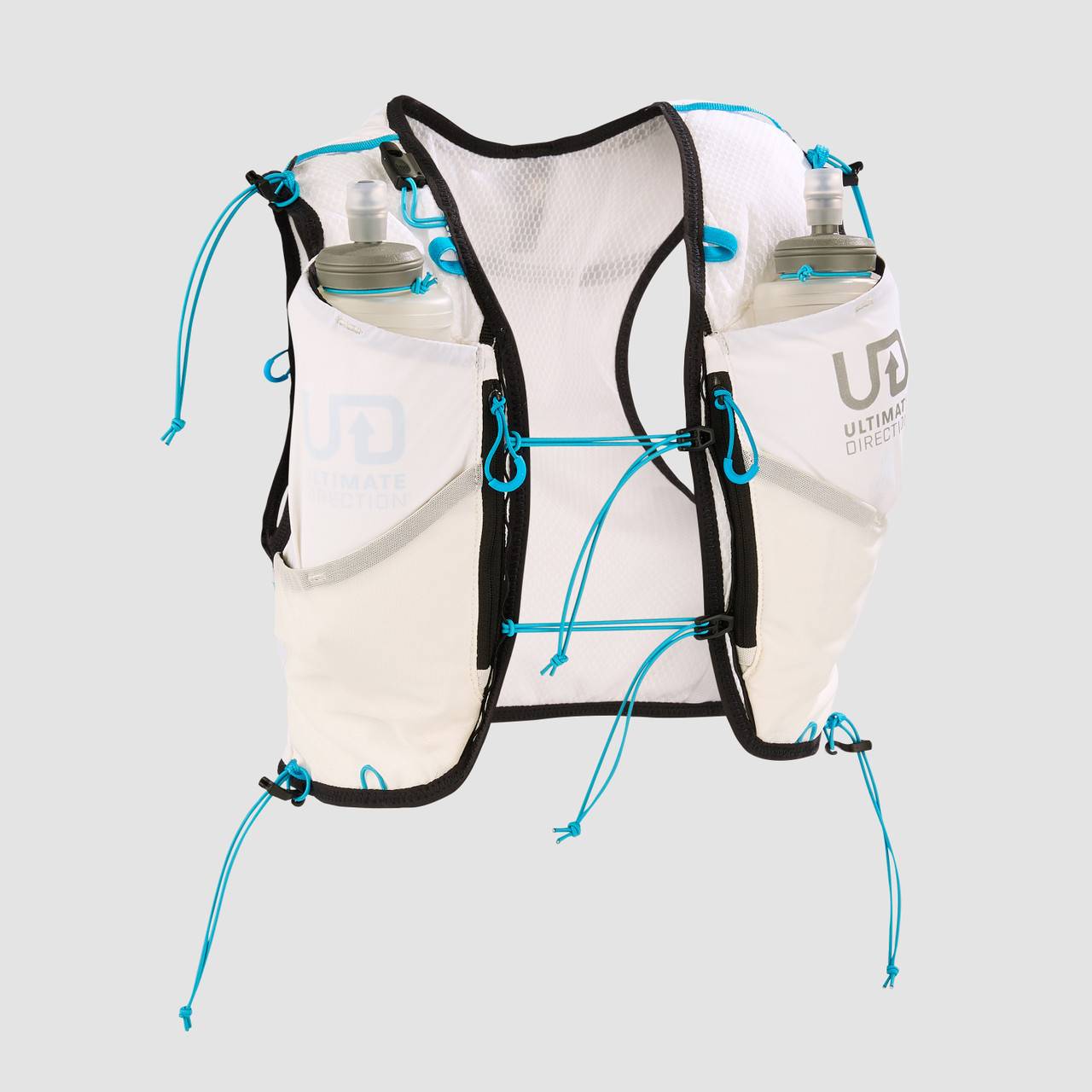 Ultimate Direction Race Vest 6 White - löparväst 6 liter inkl två flaskor - Vit (L)