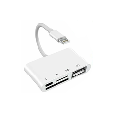 Lightning til SD/TF USB Adapter til iPhone 4-i-1