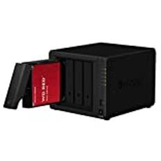 Synology DS920+ 8GB Syno NAS 32TB (4X 8TB) WD röd