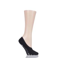 1 Pair Black Cosy Ballerina Slipper Socks with Carry Pouch Ladies 2.5-3.5 Ladies - Falke