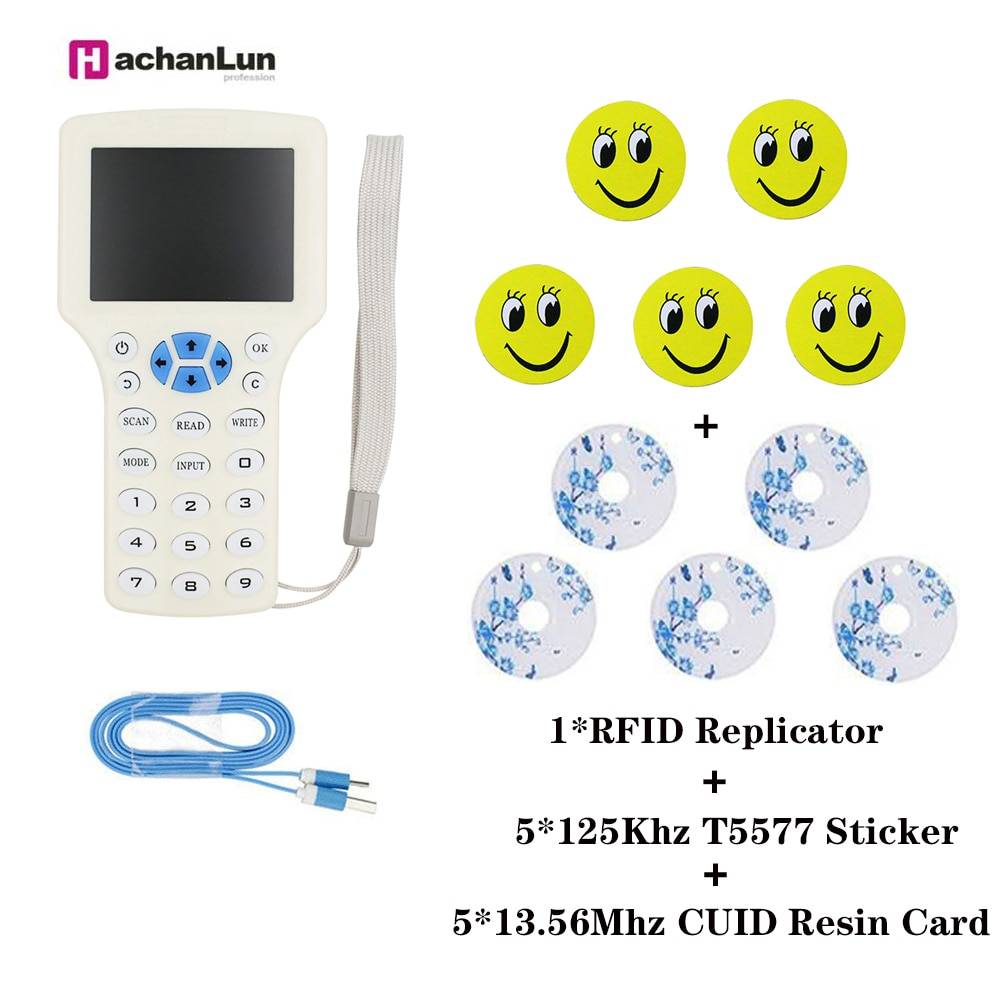 Rfid smart card writer id full frekvens ic full kryptering dekryptering replikator cuid kortläsare fuid kopiator tag duplikator - Paket 4