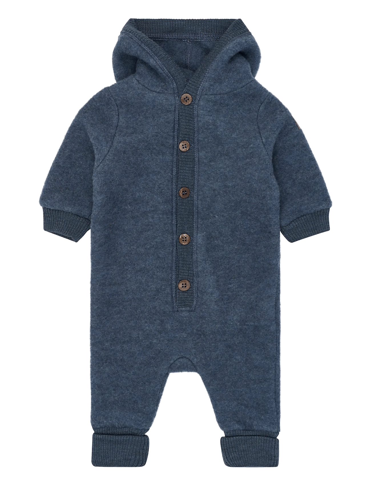 mikk-line Wool Baby Suit W. Hood - Blue - 56