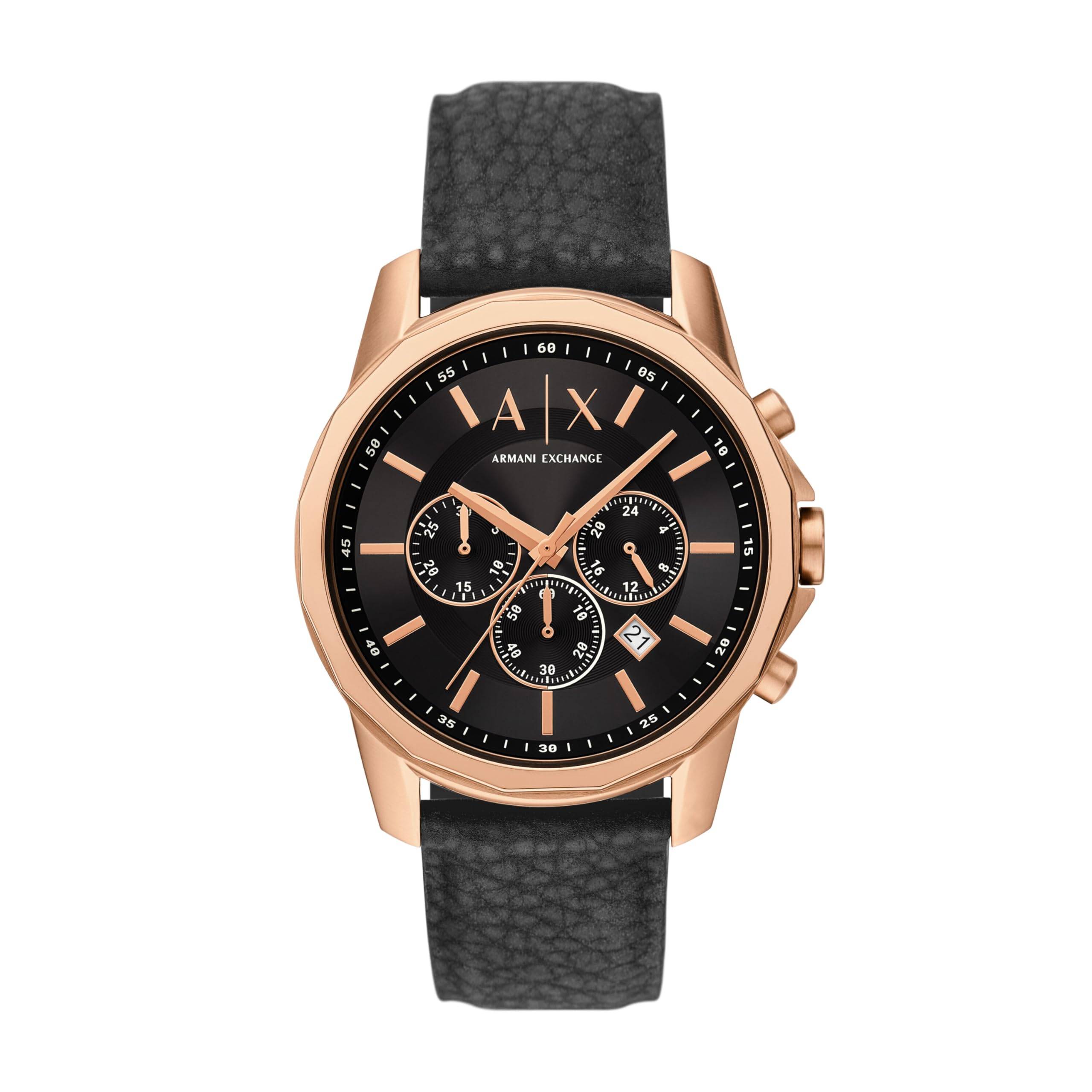 Armani Exchange AX1769 Black AX Men's Watch, svart