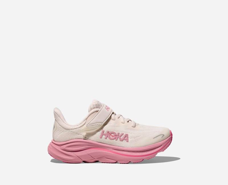 HOKA Clifton 10 Schuhe für Kinder in Rose Cream/Dried Rose Größe 34K | Straße