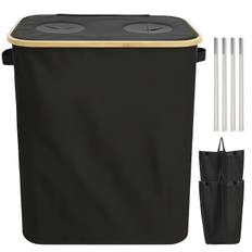 TEMU 100l/140l Large Capacity Recycling Bin With Lid, Waste Bin For Bottles, Glass, Paper, And Metal, Modern Rectangular Design, Suitable For Outdoor Spaces, Kitchen, Living Room, Ideal Holiday Gift