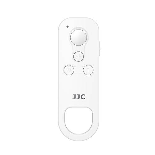 JJC BR-E1 Bluetooth Remote Control,Wireless Remote Control For Canon EOS R100 R8 R50 R6MkII R10 R7 R3 M50MkII R5 R6 R RP 6DII 90D 77D 850D 200DII M200 PowerShot V10 G5X Marking II G7XIII SX70HS, White