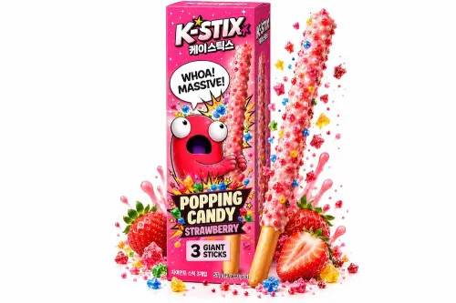 K-Stix Popping Candy Strawberry 57g