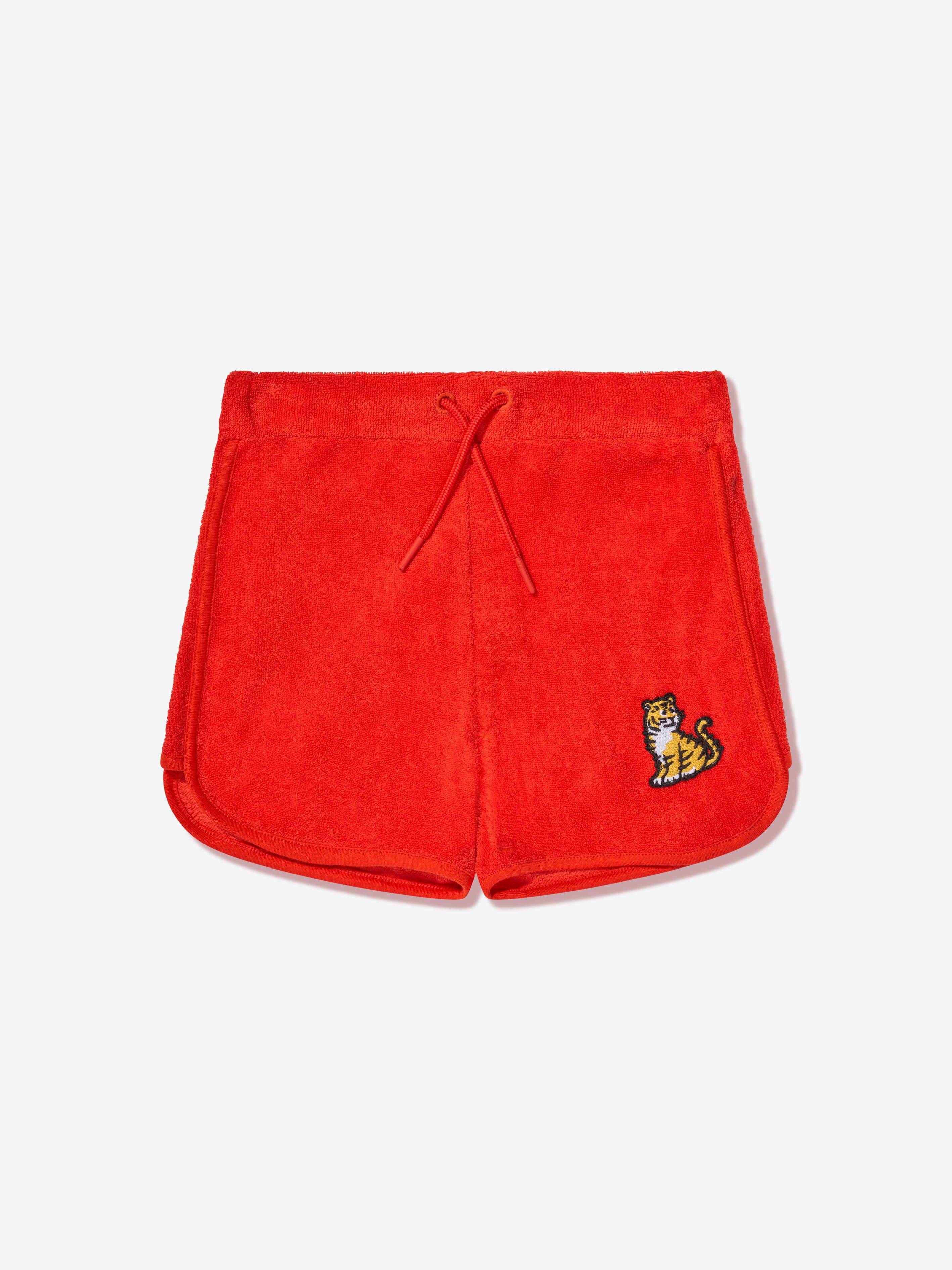 KENZO Boys Kotora Shorts in Red - Red / 14 Yrs (14 Yrs)