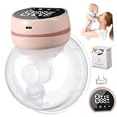 Vaguelly Rosa Elektrisk Bröstpump Handsfree Bröstpump Automatisk Bröstpump Handsfree Amningspump Baby Bröstpump Mjölkextraktor Bröstpump Elektrisk Sugbröstpump Stum Silikagel Bebis Parasit