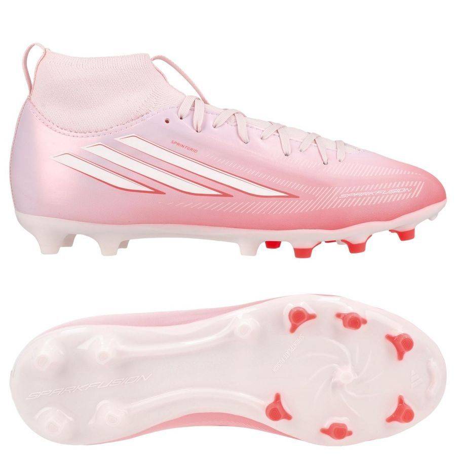 adidas F50 Sparkfusion League Mid Cut Fg/ag Chaos Vs Control - Solar Turbo/vit/rosa Barn - ['Rosa'] (38⅔)