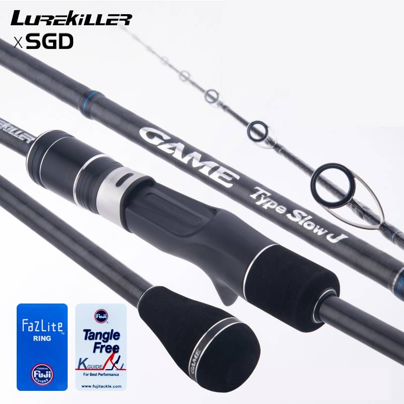 Lurekiller Game Type Slow Jigging Rod 6'6' 1.98m 18 kg Spinning/casting Boat Rods Slow Jig Japan Fuji Part Jigging Rod