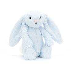 Jellycat Bashful Luxe Luna Kanin Blødt Legetøj, Stor 51 cm | Kanin og Blød Legetøjskanin | Klassisk Børnegave blå(YD)