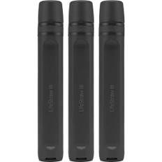 LifeStraw Peak Series Personal Water Filter Straw Dark Grey 3-Pack