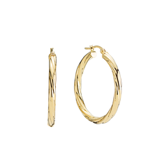 Lund Copenhagen rund Creol ørering 8 kt guld - 309515