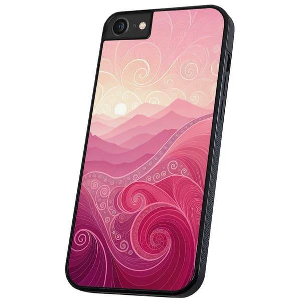 iPhone 16e/17e - Skal/Mobilskal Pink Hills