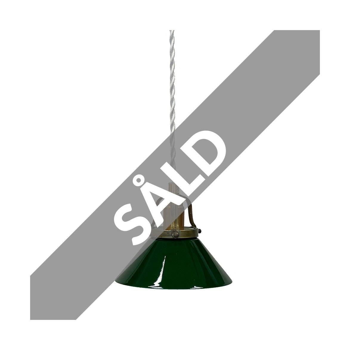 Vintage by Bright 1-2-3 Vintage fönsterlampa, mässing/grön