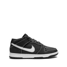 Nike - Dunk Mid Off Noir sneakers - unisex - kanvas/gummi/Tyg - 9.5 - Svart