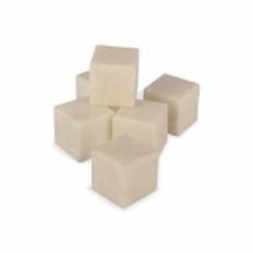 Iskuber i Vit Marmor 6-pack