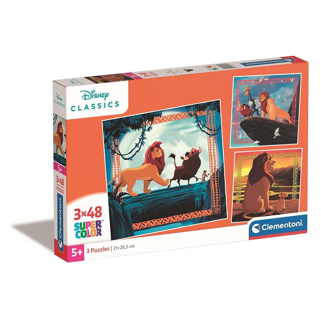 Disney Lejonkungen Circle of Life 3x48 bitars pussel Clementoni