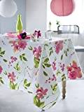 CALITEX AJACCIO bordsduk, vaxduk, rund, 140 x 140 cm, rosa
