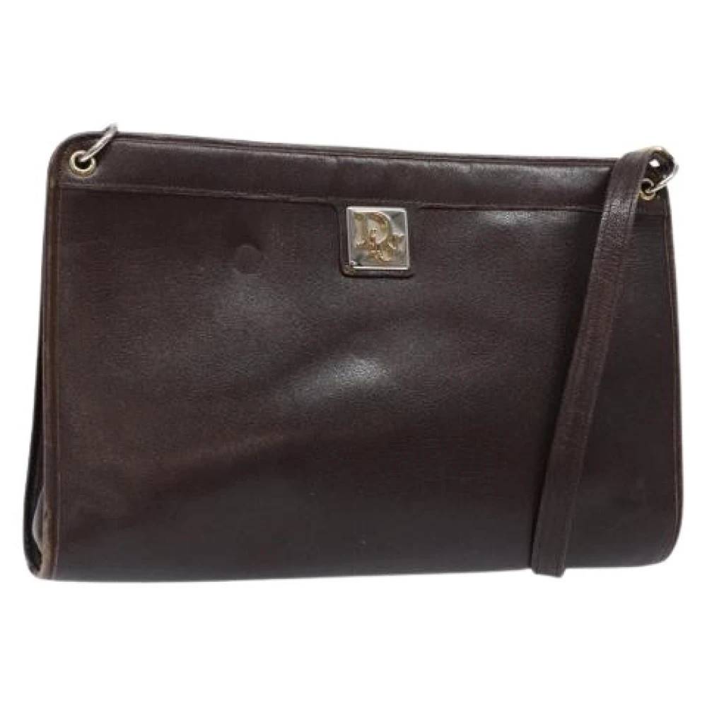 Dior Vintage Pre-owned Vintage Skuldertaske - Vintage - Dame - Brun - ONE SIZE - Uld