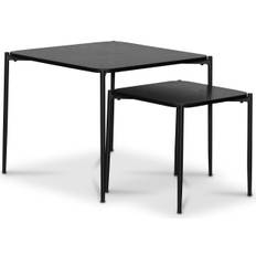 Wayne satsbord 60x60 cm - Svartbetsad ek