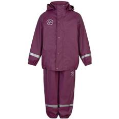 Color Kids Regntøj m. Seler - PU - Plum Caspia - Color Kids - 1 år (80) - Regntøj