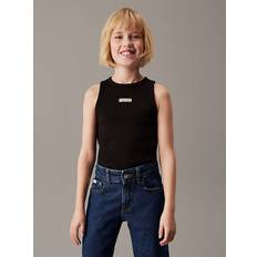 Ribbed Tank Top - Black - 12 years (152 cm)