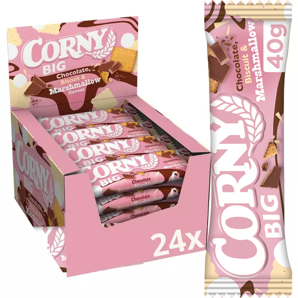 Corny BIG Choco BiscuitMallow 40gx24st