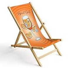 Ferocity däckstol trä hopfällbar solstol trädgård strandstol design Spritz [119]