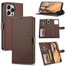 Telefon Flip Case Detachable Case Compatible with iPhone 13 Pro Max Wallet Case with Card Holder Premium PU Leather Magnetic Case with Kickstand Shockproof Wrist Strap Removable Flip Protective Cover