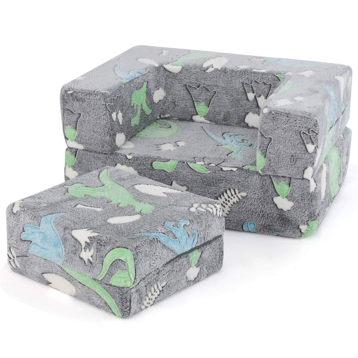 Modulär barnsoffa – Glow-in-the-Dark leksoffa, 71x53x34,5 cm