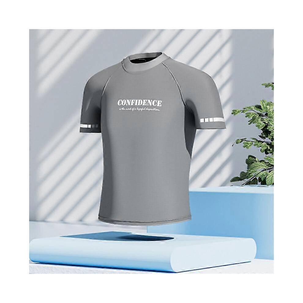 (XL, color 03) Mens Rash Guard short Sleeve Swim Shirts for Men UPF 50+ UV Protection Compression Short Sleeve Water Shirts Quick Dry