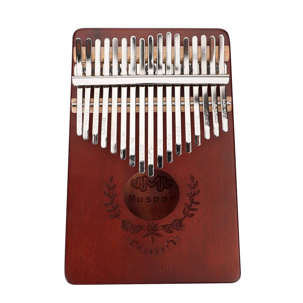 Kalimba 17 TAngenter Mahogny - Kaffe