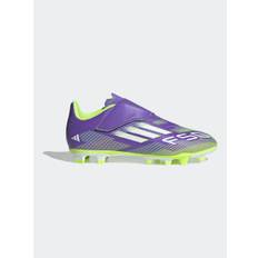 adidas adidas Purple/White Kids F50 Club Hook and Loop Firm/Multi Ground Boots