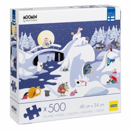 Peliko Pussel - Mumin Vinterlandskap 500 Bitar