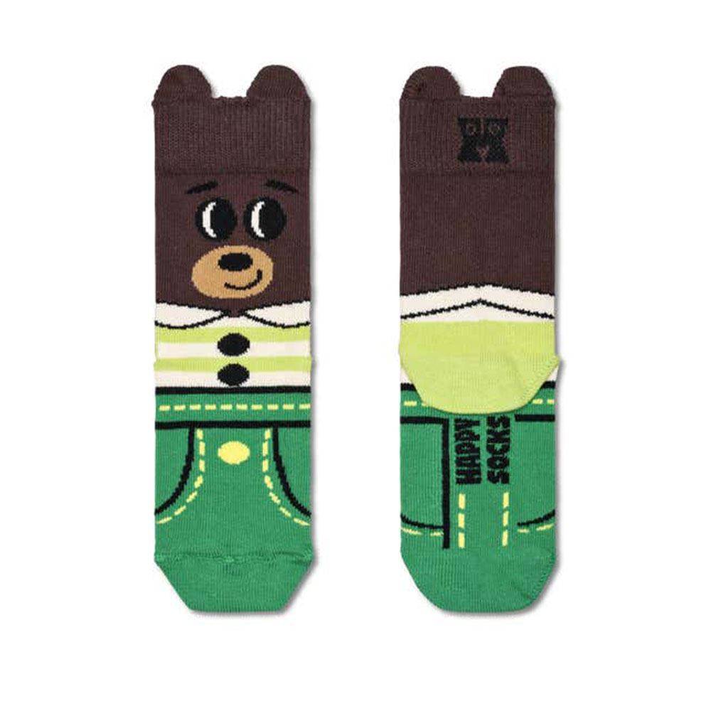 Bear Sock Junior, Brown, 2-3 År